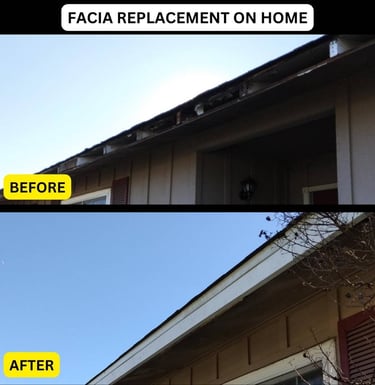Fascia repair on house in Fresno, CA