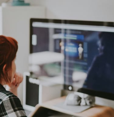 Woman browsing in the internet