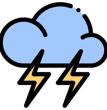orage et tempête
