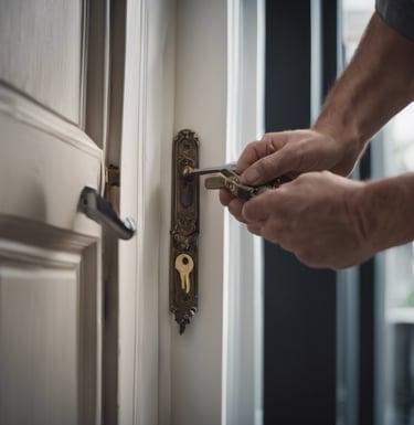 a person holding a large pipe