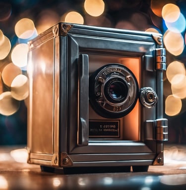 padlock on grey metal hinge