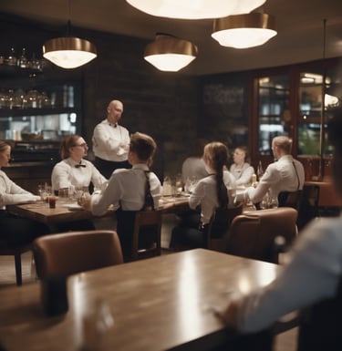a bed with a tray of food on top of it