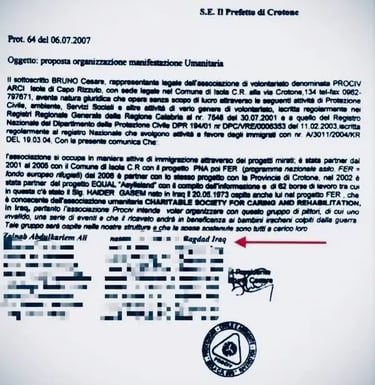 Migrant smuggling operations, Zainab Abdulkarim, 2008