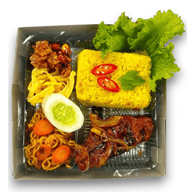 nasi kuning ayam mentega