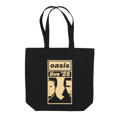 Live '25 Gold Logo Tote Bag Black