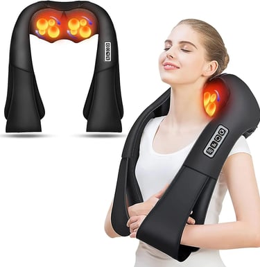 AERLANG Masajeador de Cuello y Hombros Espalda Masajeado de amasamiento 4D 