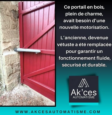 Portail en bois près de Tours