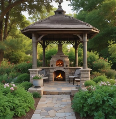 a gazeboar with a gazeboar and a gazeboar