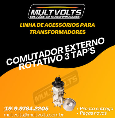 Comutador Externo Rotativo Monofasico 3 Tap's