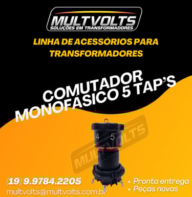 Comutador Externo Rotativo Monofasico 5 Tap's