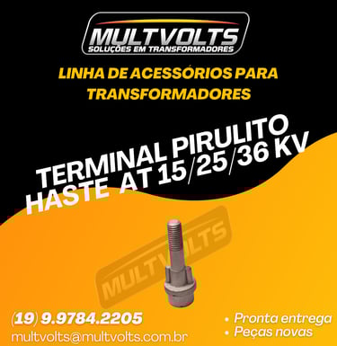Terminal  Pirulito  Haste AT 15/25/36 KV