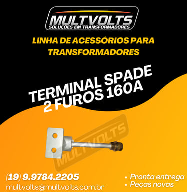 Terminal Modelo Spade    2 Furos BT 160A.