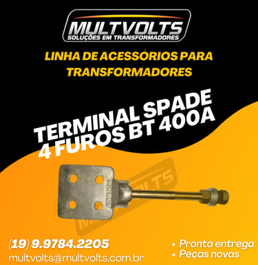 Terminal Modelo Spade 4 Furos BT 400 A.