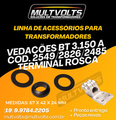 Vedação (Borracha) BT 3150 Cod.22549, Cod.2826 e Cod.2485