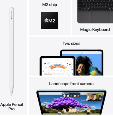 a bunch of different types of apple products