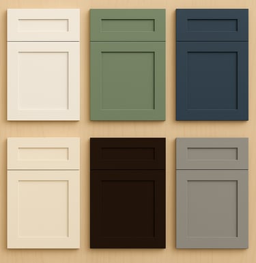 painted shaker doors