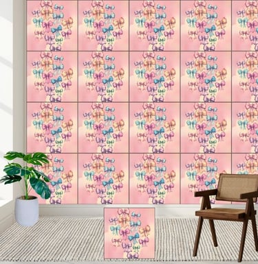Pastel Dream Bows Wallpaper