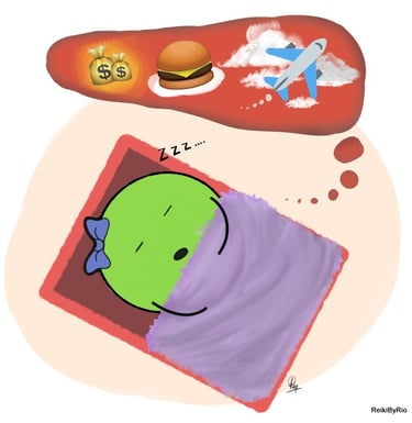 Wise Pea is wise enough to take positive beliefs to sleep.