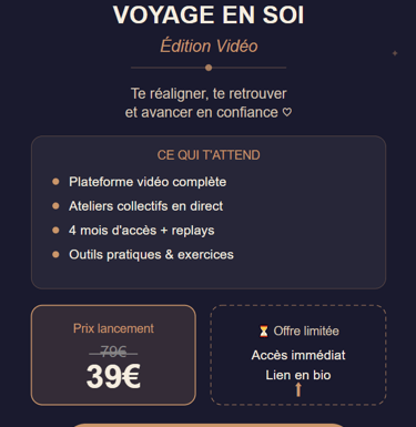 voyage en soi vidéo plateforme petit prix