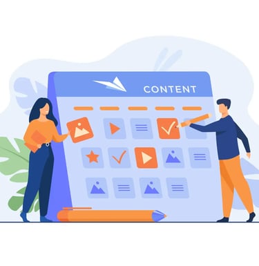 content plan for businesses in Dubai strategy illustration 