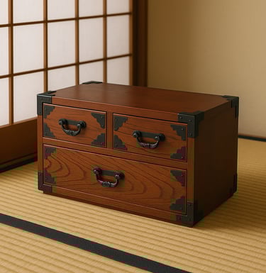 Handgefertigte japanische Kommode – authentisches Handwerk von Kasumiya
