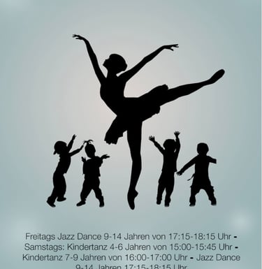 a poster for a dance class at the school