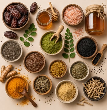 Export-grade organic foods, superfoods, honey, dates and natural ingredients
