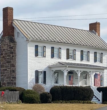 Old house restored and painted