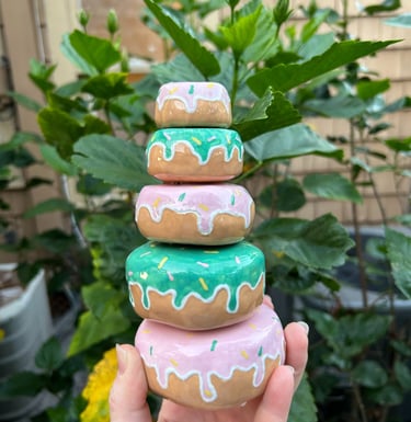 Ceramic Donut Stack