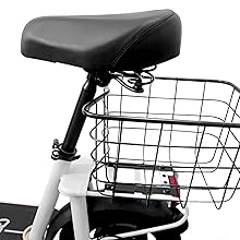 a bicycle with a basket basket basket on it