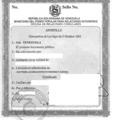 Traducción Jurada Apostilla La Haya, al alemán