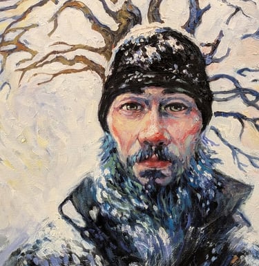 Tree Man oil painting on canvas by Ronny Vardy