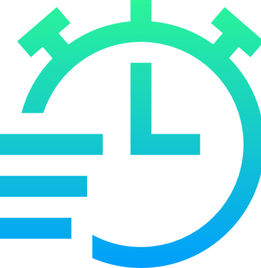 line art of a clock representing time