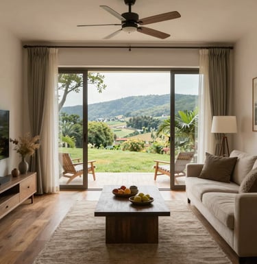 Bright living room with modern inventory