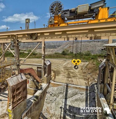 minesite processing plant crane