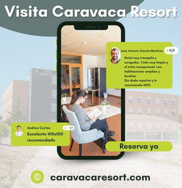Creativo publicitario diseñado por Salcedo Agencia para Caravaca Resort en Murcia.