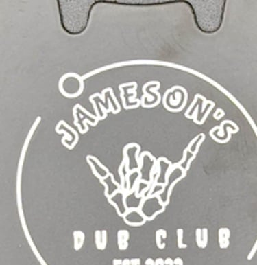 Laser Engraved Stainless Steel Black Bottle Opener