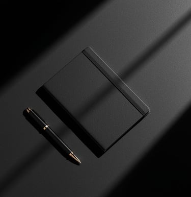 Minimal luxury flat lay representing structured digital business systems with calm authority in 2026