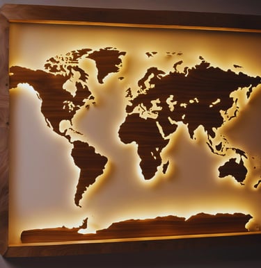 Mural de madera mecanizado por máquina Cuttool