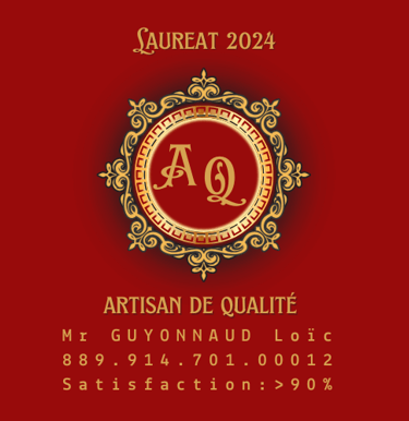 reconnu "artisan de qualité" en 2024 avec une satisfaction supérieur à 90%