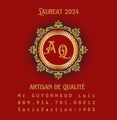 artisan reconnu comme artisan de qualité en 2024 avec satisfaction comprise entre 90% et 100%