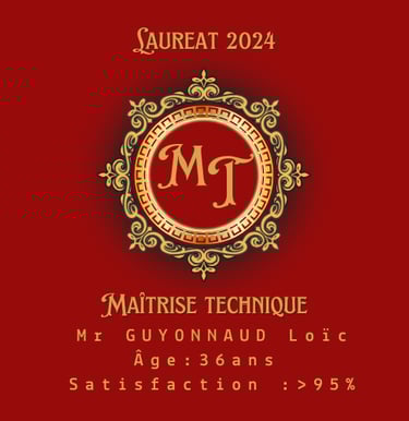 reconnaissance officiel de maitrise technique pour l'année 2024 avec une réussite de 95%