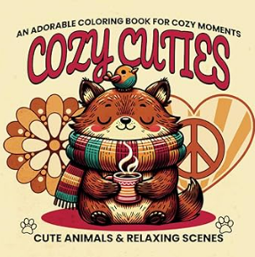 a cute little animal coloring book with a cute little animal