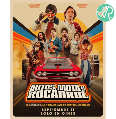 Portada y calificación de la película autos, Mota y Rocanrol.