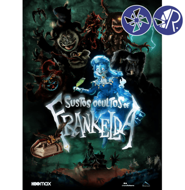 Portada y calificación de la serie Sustos Ocultos de Frankelda.