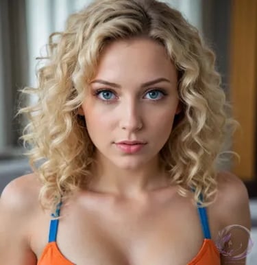 Closeup portrait of fictional erotic stories character Sadie by Ophelio