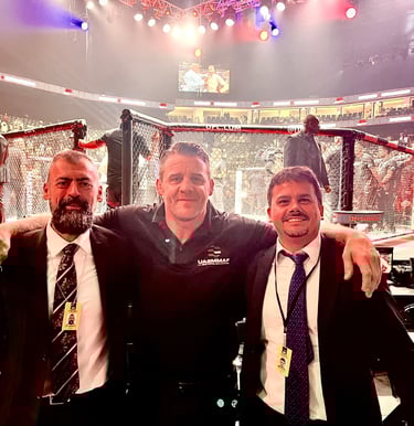 أول حكم عربي ومن شرق الاوسط في اليو اف سي  