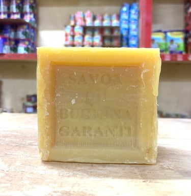 a soap bar with a soap bar on top of a counter