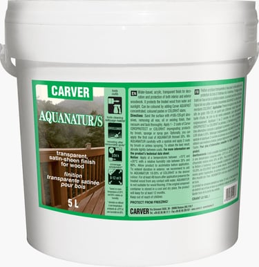 Barniz de acabado transparente acrilico al agua AQUANATUR