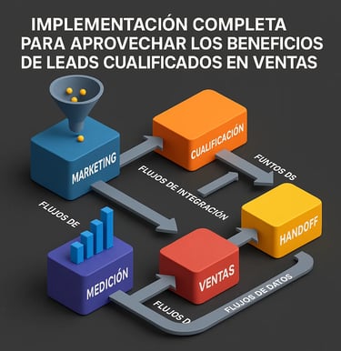 Sistema de implementación para aprovechar beneficios leads cualificados en ventas